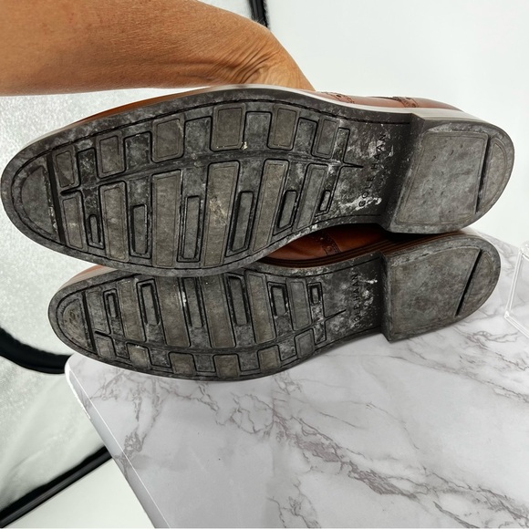 COLE HAAN JAY GRAND Wingtip Leather Oxford Shoes Size 11 M Classic Preppy Brown - Picture 7 of 9